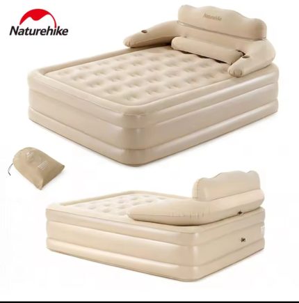 Inflatable Bed with Backrest – Self-Pumping Electric Air Mattress (Heavy Duty)