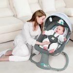 Mastela 3-in-1 Electric Baby Swing – Side-to-Side Motion with Canopy & Toys