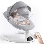 Mastela 3-in-1 Electric Baby Swing – Side-to-Side Motion with Canopy & Toys
