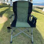 Armrest Camping Chair – Heavy-Duty Foldable Outdoor Chair with Carry Bag