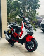 Stylish Kids Electric Bike with Realistic Motorcycle Design Rechargeable Kids Racing Bike – Safe & Fun Ride-On - Image 4