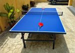 Professional Foldable Table Tennis Table – Full Size 2740×1525×760mm with Bats & Ball