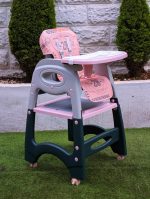 Kids 3-in-1 Feeding Chair and Study Table – Convertible Baby High Chair with Removable Tabletop, Footrest and Comfortable Padded Seat - Image 3