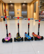 Key Features 🛴 3-wheel design for improved balance and stability 🔧 Adjustable handlebar to suit growing children 💪 Strong and durable construction 🎨 Colorful designs that kids will love 🛞 Smooth-rolling wheels for easy riding 👣 Wide anti-slip deck for a more secure footing 👦 Suitable for young children learning to ride 🏠 Great for indoor and outdoor use  Perfect for developing balance, coordination, confidence, and riding skills while keeping kids active and entertained.