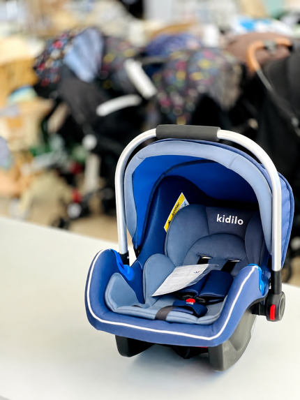 Kidilo Baby Car Seat & Infant Carrier – Newborn Baby Safety Seat with Adjustable Canopy and Padded Comfort