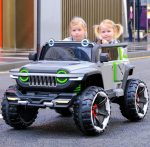 Kids Electric 4×4 Jeep with LED Lights & Music