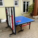 Professional Table Tennis Table – Foldable Full-Size Ping Pong Table with 2 Bats & Ball - Image 4