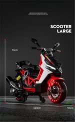 Stylish Kids Electric Bike with Realistic Motorcycle Design Rechargeable Kids Racing Bike – Safe & Fun Ride-On - Image 5