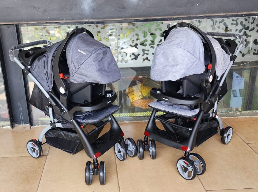 WhatsApp Image 2026-08-18 at 13.36.03 MamaKids Complete 2-in-1 Baby Travel System Stroller with Car Seat โ Padded Reclining Pushchair, Extendable Canopy, Cup Holders & Smooth Wheels - Image 1