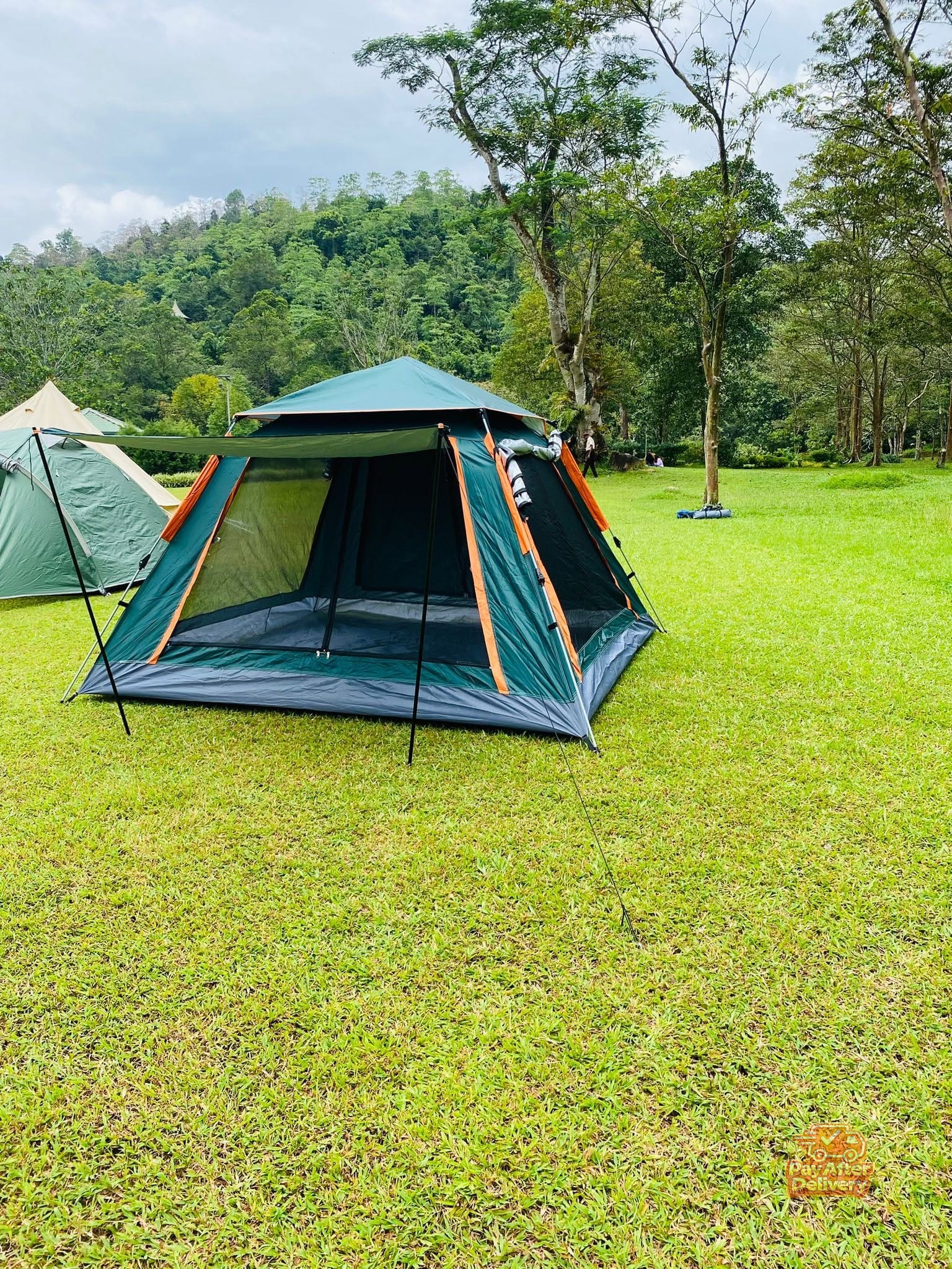 494930126_1229790605817328_7820613789135860245_n 3โ8 Person Family Camping Cabin Tent โ Spacious Outdoor Shelter with High Headroom, Vertical-Side Design & Comfortable Interior - Image 1