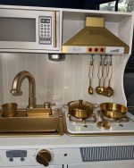 Wooden Kids Kitchen Set Kenya | Toy Kitchen Play Set with Fridge, Stove, Sink, Oven & Microwave - Image 3