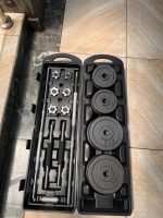 50KG Adjustable Dumbbell & Barbell Set Kenya – Cast Iron Weights, Weight Plates, Spinlock Collars & Storage Case (Copy)