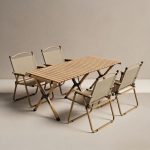 120 × 61 × 74 cm Adjustable Folding Table – Strong Portable Table for Home, Office, Events, Functions, Meetings and Outdoor Activities
