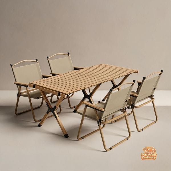 600x600 (1) 120 × 61 × 74 cm Adjustable Folding Table – Strong Portable Table for Home, Office, Events, Functions, Meetings and Outdoor Activities - Image 1