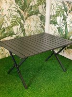 95x57cm Foldable Aluminium Table – Large Portable Camping, Picnic, Outdoor Dining & BBQ Table with Folding Legs