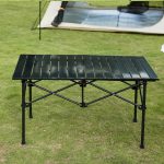Portable Aluminium Camping Table 95x57cm – Foldable Outdoor Picnic Table with Strong Support Frame for Travel & Outdoor Activities - Image 2