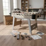 Modern Kids Foosball Table Football Soccer Game – Strong and Stable Indoor Gaming Table with Reinforced Legs, Durable Built-In Goals, Smooth Player Rods and Score Counters - Image 5