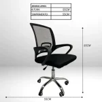 Ergonomic Rolling Office Chair Nairobi Kenya – Adjustable Computer Desk Chair with Mesh Backrest, Comfortable Padded Seat, Armrests & Lumbar Support - Image 4