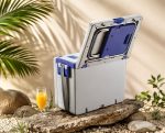 20L Multifunctional Cooler Box with Foldable Table and 2 Stools – Portable Picnic Cooler Chair Table Set for Camping, Outdoor Trips and Family Outings - Image 4