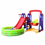 Kids Indoor Slide, Swing and Ball Pool Set – High Quality Plastic Baby Playground for Home, Daycare & Playroom - Image 4