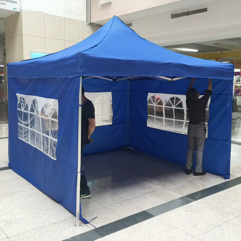 H3aee8b0940d447a3a7a17a899c2199c7m 3x3m Outdoor Canopy Tent with Sidewalls & Windows – Gazebo Tent for Parties, Weddings & Events - Image 1