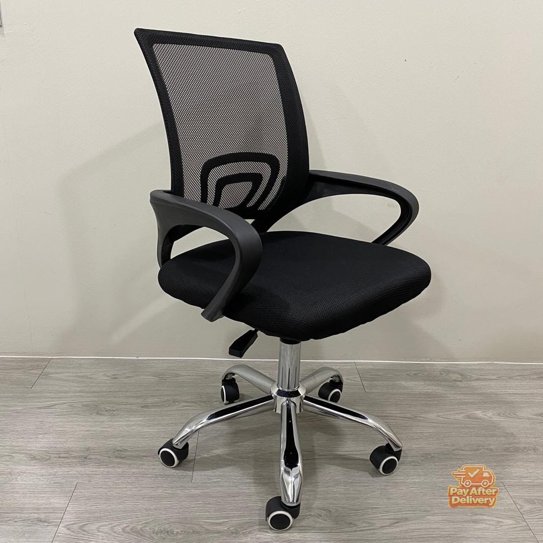 OFFICE-CHAIR-KT1036-1 Ergonomic Rolling Office Chair Nairobi Kenya – Adjustable Computer Desk Chair with Mesh Backrest, Comfortable Padded Seat, Armrests & Lumbar Support - Image 1