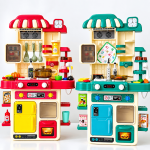 48-Piece Kids Kitchen Play Set with Pretend Cooking Accessories, Toy Stove, Oven, Refrigerator, Sink, Utensils, Pots, Pans and Play Food - Image 5