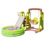 High Quality Kids Indoor Slide with Ball Pool and Swing Set – Durable Plastic Playground Set for Toddlers & Children - Image 4