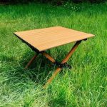 Foldable Aluminium Outdoor Table 60x60cm – Portable Camping & Picnic Table for Travel, Beach Trips, Fishing & Outdoor Dining