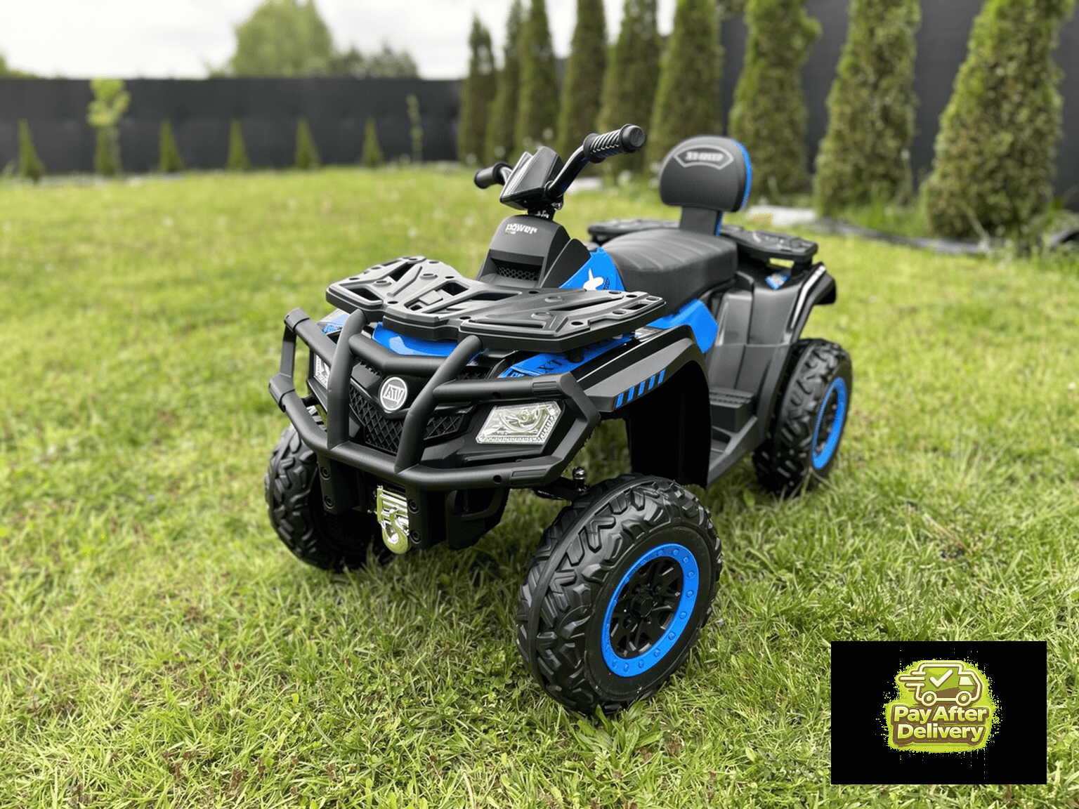 phototune.ai_1789024193 Remote Control Kids Electric Quad Bike 12V โ Rechargeable Battery Powered Ride-On ATV Toy with Suspension, LED Lights and Music - Image 1