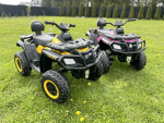 Kids Battery Powered ATV Quad Bike 12V with Remote Control, Spring Suspension, High and Low Speed, LED Lights and Built-In Music