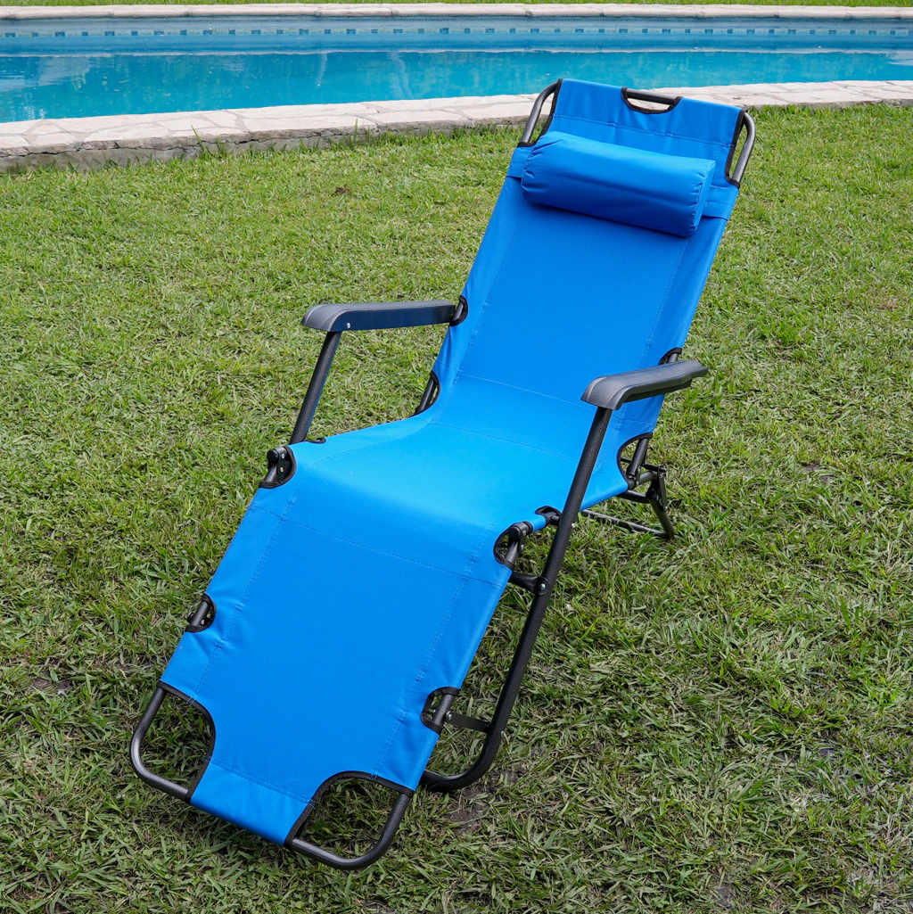 reposera-celeste-99dc2e425f5891d5a417129651596217-1024-1024 Outdoor Reclining Chair Kenya – Zero Gravity Folding Camping Lounge Chair for Garden, Beach, Picnic, Camping & Travel - Image 1