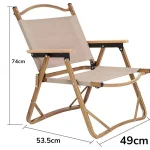 Lightweight Camping Chair Kenya – Kermit Folding Outdoor Chair with 250 lbs Weight Capacity - Image 5
