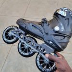 110mm 3-Wheel Inline Speed Skates – Adult & Teen Roller Skates with Hard Boot, Secure Buckle Closure, Large Wheels for Fitness & Outdoor Skating - Image 4