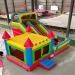 Heavy-Duty Inflatable Jumping Castle for Kids with Bounce Area & Slide – Large 2-in-1 Commercial Bounce House for Birthday Parties, Events, Schools, Playgrounds & Rental Businesses