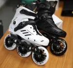 110mm 3-Wheel Inline Speed Skates – Adult & Teen Roller Skates with Hard Boot, Secure Buckle Closure, Large Wheels for Fitness & Outdoor Skating - Image 2
